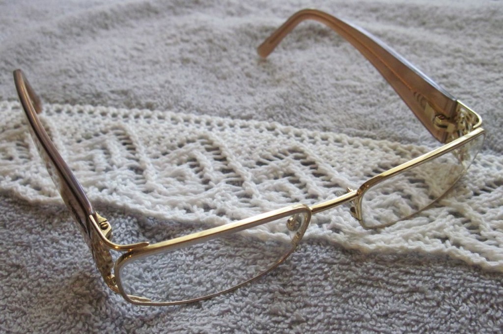 Use magnification if necessary when knitting lace