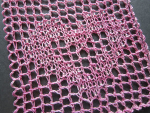 the blocked lace with spiral edge