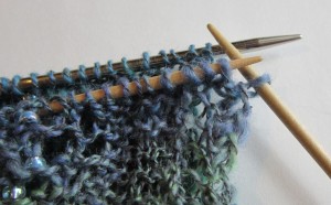 transfer first stitch from one half