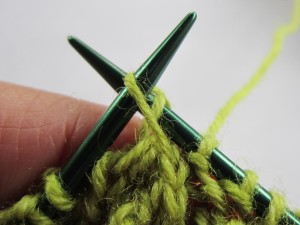 pull slipped stitch over